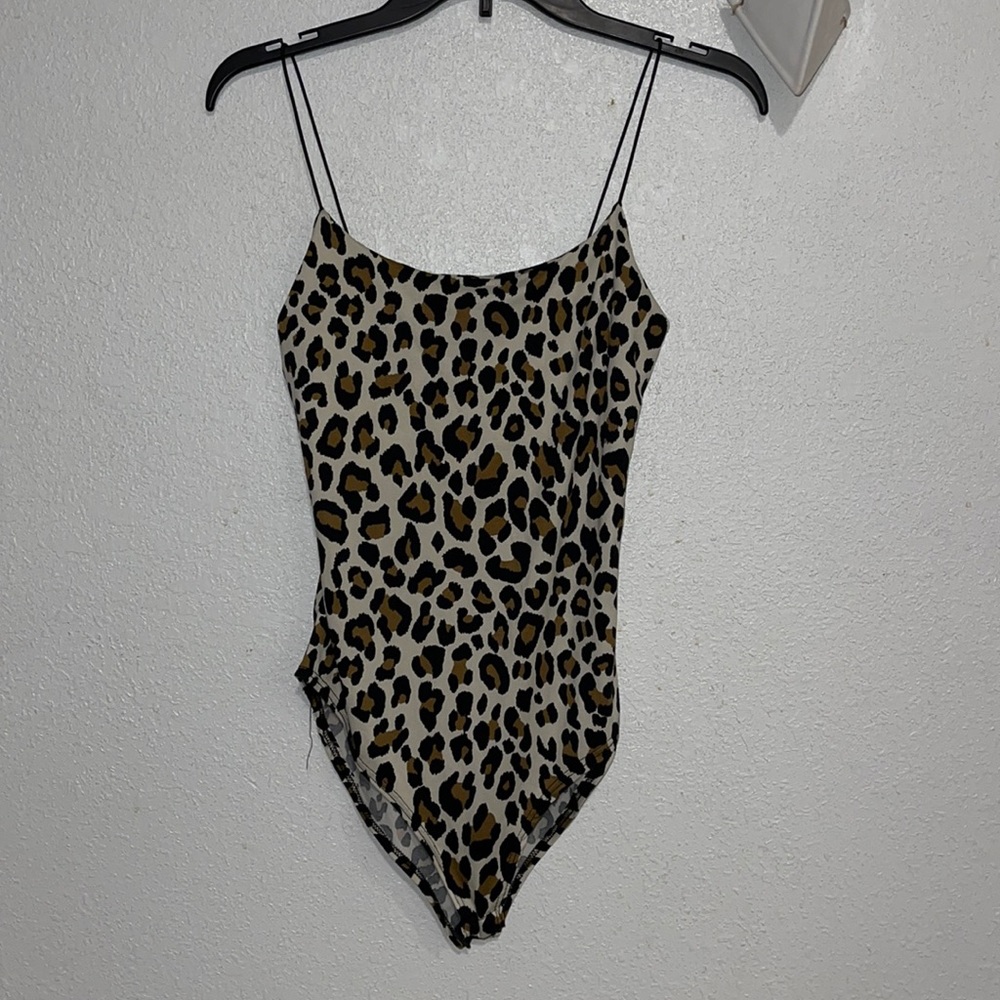 Leopard print bodysuit